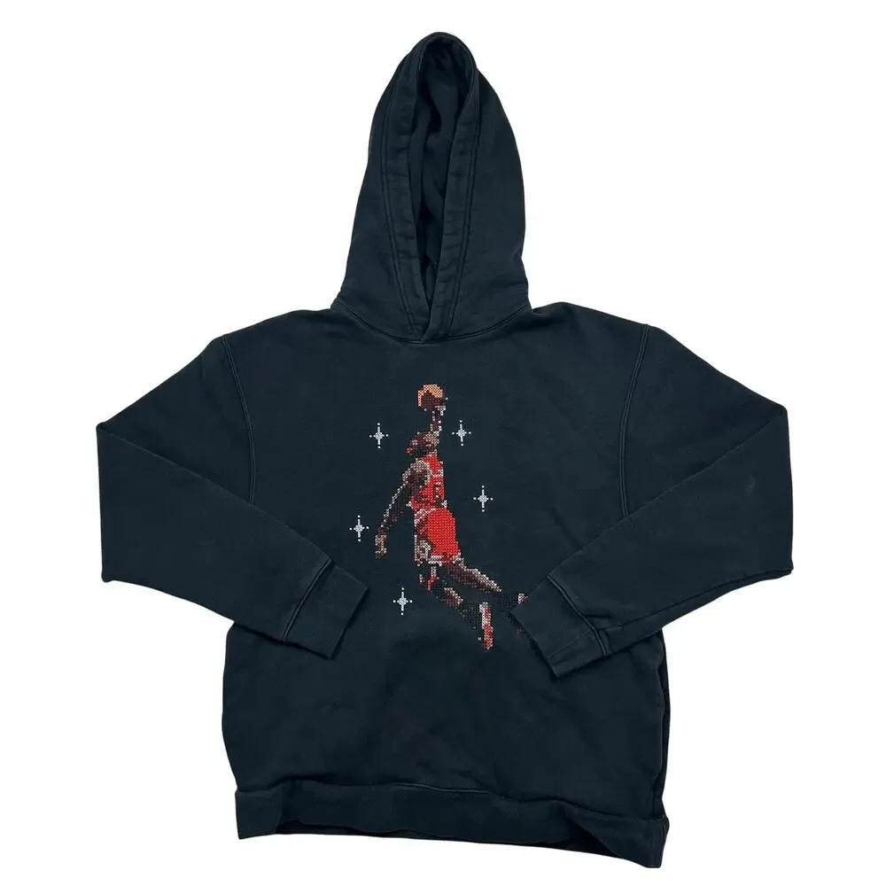 Air Jordan Men's Essentials Graphic Fleece Hoodie Black DC9713-010